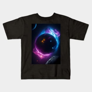 Planets Lights In Space Kids T-Shirt